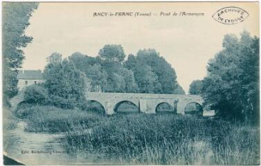 1 vue Ancy-le-Franc. (Yonne). Pont sur l'Armançon.
