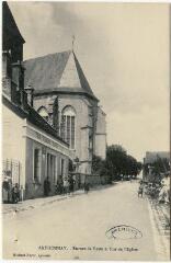 1 vue Arthonnay. Bureau de poste et rue de l'Eglise.