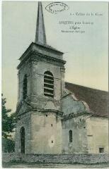 1 vue 6. Vallée de la Cure. Asquins près Vézelay. L'église, monument antique.
