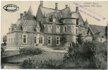 1 vue Cudot (Yonne). Château. (Côté ouest).