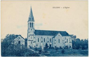 1 vue Égleny. L'église.