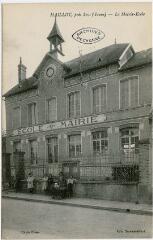 1 vue Maillot, près Sens (Yonne). La mairie-école. / Cliché Pissot.