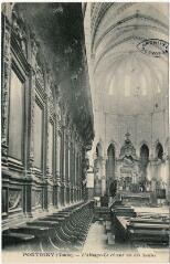 1 vue Pontigny (Yonne). L'Abbaye. Le choeur vu des stalles. / Phot. Lespagnol, A.