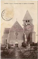 1 vue Préhy. L'église située au milieu des champs.