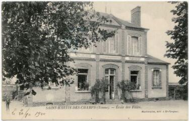 1 vue Saint-Martin-des-Champs. École des filles.