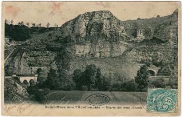 1 vue Saint-Moré dans l'Avalonnais. Entrée des deux tunnels.
