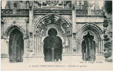 1 vue 6. Saint-Père-sous-Vézelay. Détails du portail.