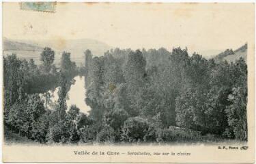 1 vue Vallée de la Cure. Sermizelles, vue sur la rivière.