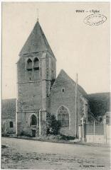 1 vue Venoy. L'église.