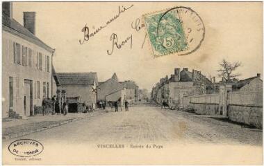 1 vue Vincelles. Entrée du pays.