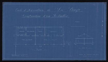 1 vue École d’agriculture de la Brosse. Construction d'un poulailler