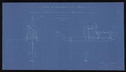 1 vue École d’agriculture de la Brosse. Modification de la commande de la pompe élévatoire