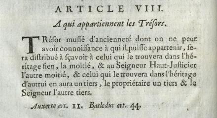 ouvrir dans la visionneuse : 1 vue Le droit coutumier dans l'Yonne