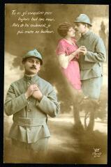 ouvrir dans la visionneuse : 1 vue « Tu as su conquérir pour toujours mon cœur... », carte postale