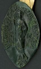 1 vue Sceau de Marguerite, abbesse de Saint-Julien d'Auxerre