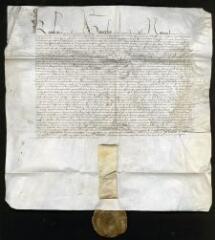 2 vues Sentence de la cour des requêtes du parlement accordant aux religieux de Vauluisant la propriété du moulin de Molinons.