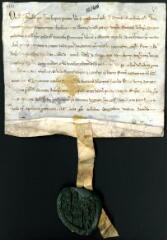 2 vues Confirmation de la donation de l'archevêque de Cantorbéry par le prieur et le monastère du Christ de Cantorbéry.