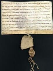 2 vues Récit par Étienne, évêque d'Autun, qu'Artaut de Chastellux a donné à l'abbaye de Reigny tout ce qu'il possédait sur les finages de Beurson, Burcei et Mênemois-dessous, jusqu'au torrent qui coule au-dessous de Quarré-les-Tombes ; à cette occasion, les enfants d'Artaut reçoivent un présent de 60 sous.